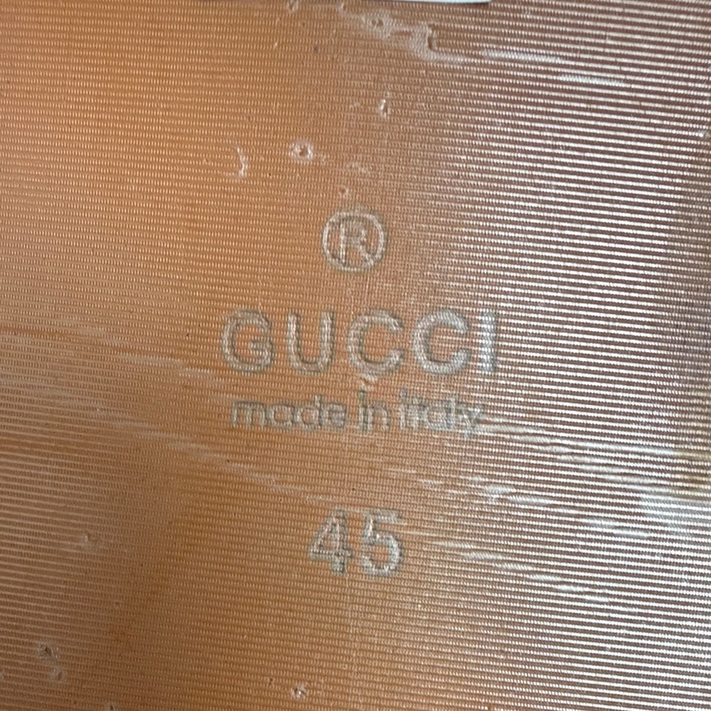 Gucci Black Mules with Gold Horsebit and Fur - Picture 8 of 8
